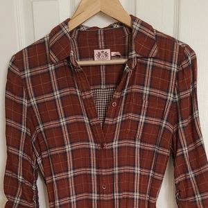 Plaid Button-up dress